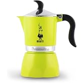 Bialetti 7111 Fiammetta, Kahve Makinesi 1 Fincan, Al&uuml;minyum, Electric Lime