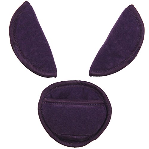 UNIVERSAL BELTS PADS SHOULDER STRAP AND CROTCH Fits most car seat straps (violet)