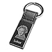 Produktbild Schlüsselanhänger mit Foto-und Texgravur aus Edelstahl mit schwarzer Lasche
