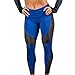 Produktbild UFACE Damen die Lange Yoga-Hosen, die Jogginghose genagelt, Arbeiten Trainings-Gamaschen-Eignung-Sport-Gymnastik-laufende Yoga-athletische Hosen 2XL/(48), Blau