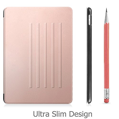Fintie iPad 9.7 Zoll 2017 Hülle – [Multi-Sichtwinkel] Ultra Schlank Magnetische Kickstand Schutzhülle Abdeckung mit Auto Schlaf / Wach Funktion für Apple iPad 2017 Neue Modell, Roségold - 7