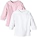 Julius Hüpeden Baby Girls im Basic Design im praktischen Doppelpack Plain Long Sleeve Jumper, Multicoloured (Rosa / Weiss Rosa / Weiss), 0-3 Months (Herstellergröße: 50)