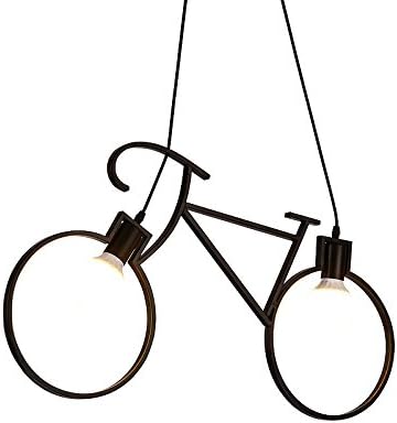 Pendant Light American Creative Simple Retro Village Iron Tires Personalized Bicycle S For Living Room Bedroom Restaurant Study Office Art Deco Christmas Thanksgiving Decorating Lamp Birthday Gift White