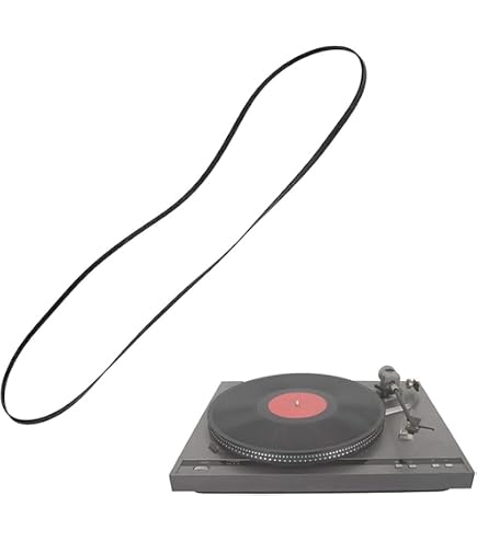 Courroie Plate Compatible Reloop RP-1000 MK 3 - Remplacement Pour Tourne-disques, Entraînement Par Courroie