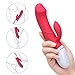 Produktbild EROCOME Rabbit Vibratoren für sie Klitoris und G-punkt, Realistischer Dildo Vibe mit 8 Programmen und Heizfunktion, Silikon Sexspielzeug für Frauen und Paare, Wiederaufladbar & Leise