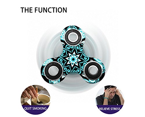 KOTiger Grüne Mandala Hand Fidget Spinner Spielzeug für Kinder Adult Stress Reduzieren Aufmerksamkeit Töten Zeit - 2