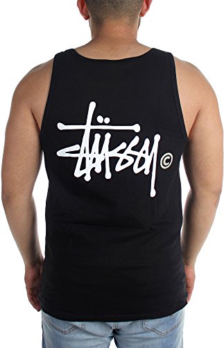 Stussy - - Herren Basic Logo Tank Top Black