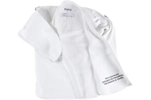 Progress Jiu Jitsu Academy Gi | Lightweight BJJ Gi with Free White Belt | BJJ Kimono for Men & Women | Tear-Resistant Jiu Jitsu Kimono for Training & Competition | Women's & Men's Kimono (White, A1L)