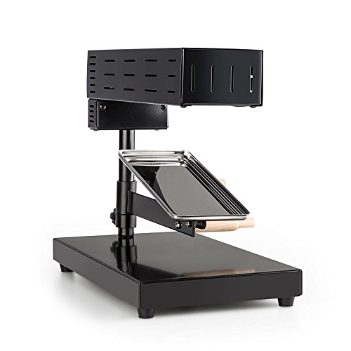 Klarstein Appenzell 2G Schweizer Raclette Grill Käse-Raclette Tischgrill (600 Watt, Standgerät, höhenverstellbar, schwenk- kippbar, Temperaturregulierung) schwarz - 3