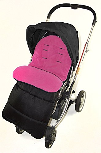 Footmuff/Cosy Toes Compatible with Koochi Litestar Travel Pushchair Pink Rose