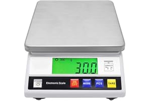 XYEJL Balanza Analítica Científica Alta Precisión 3kg/5kg/6kg/7.5kg/10kg Digital Electrónica Báscula De Laboratorio Inteligente Industrial,con Función De Conteo Y Tara Ideal Para Lab Joyería,10kg/0.1g