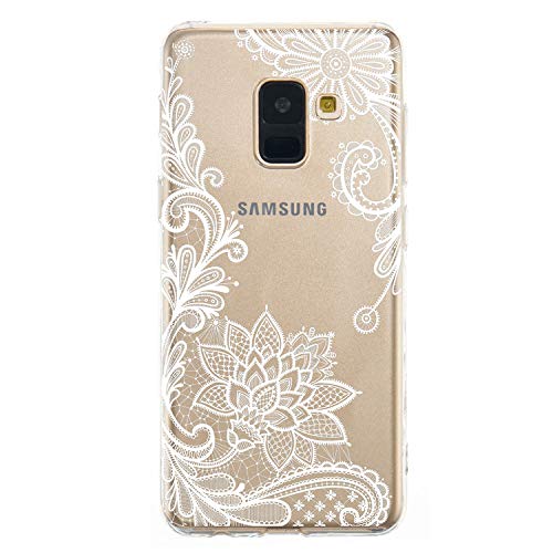 Preisvergleich Produktbild Neo Silikon Hülle [Scratch-Resistant],Kreativ Niedliche Silikon Schutzhülle / Cover Soft Ultra Dünn Crystal Clear Transparent Kirstall Gel TPU Protective back für Samsung A7 2018