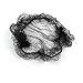 FENICAL Hair Nets Invisible Elastic Edge Mesh 100-Pack (Black)