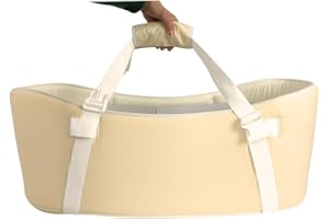 IDELIO Culla Trasportabile Neonato, Riduttore Lettino cm 79x39 H30, 100% Cotone, Pratica e Versatile Completa di Materassino e Guancialino estraibili.