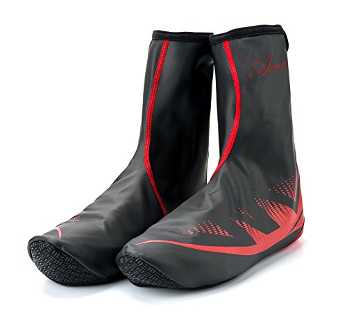 Shinmax Schuhabdeckung Radfahren Schuhbezüge, Outdoor Sports Bike Schuhbezüge Wasserdichte Wärmer Überschuhe Schuh Booties Cover für Männer Frauen MTB Winter Regen Fahrrad Fahrrad Fahrrad Mountain Road Toe Abdeckung - 2