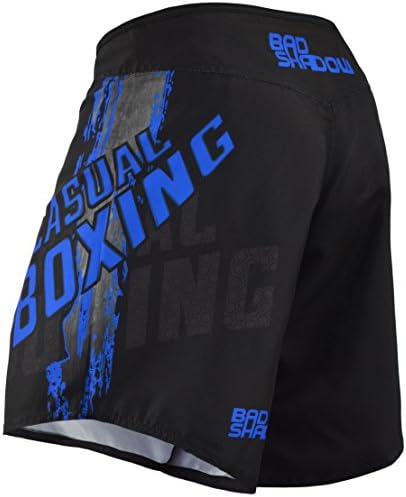Casual Bad Shadow Boxing MMA Fight Shorts Men's Shorts black Noir/bleu/gris Size:FR : XL (Taille Fabricant : XL)