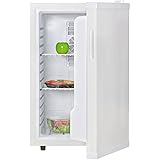 Amstyle Minikühlschrank 65 Liter Minibar Weiß freistehender Mini Kühlschrank Klein 5°-15°C Energieklasse A+ Tischkühlschrank ohne Gefrierfach für Getränke Zimmerkühlschrank 230V 65L Geräuscharm - 5