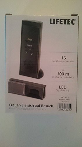 Preisvergleich Produktbild Funk-Türklingel , 100Meter Reichweite