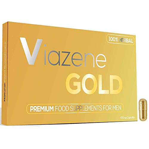 New Ultra Strong Viazene-Gold (12 Capsule Pack) Effective Natural Amplifier for Performance, Energy, and Endurance - Food Supplement for Men