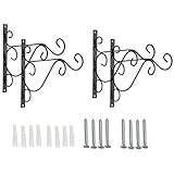 Ganchos multifuncionales de pared para comederos para pájaros, linternas, macetas, adornos navideños, linternas, campanitas de viento, candelabros, farolas, etc.