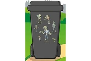 Swan household ® - Multi-Use Wheelie Bin Vinyl Self Adhesive Sticker Kits (Zombies)