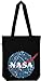 Produktbild TRVPPY Baumwollbeutel/Modell NASA Vintage/Farbe Schwarz/Jutebeutel Beutel Baumwolltasche Sportbeutel Rucksack Tasche Turnbeutel