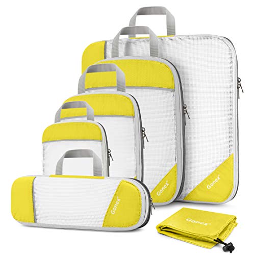 Gonex Compression Packing Cubes Mesh Travel Luggage Packing Organizers Zip Bags Gonex Compression Packing Cubes Mesh Travel Luggage Packing Organizers Zip Bags