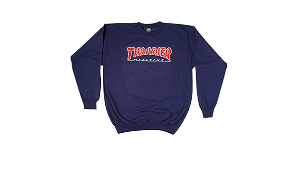 thrasher crewneck navy
