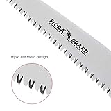 FLORA GUARD Folding Hand Saw, Camping/Pruning Saw with Rugged 7" Professional Folding Saw(RED)