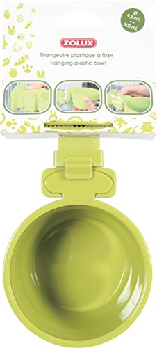 Autre Marque Comedero de plástico para roedores para Fijar Verde diámetro 9,5 cm (300 ml Maxi)