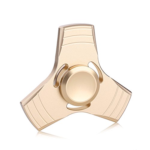 Fidget Spinner, GOLDTIME Hand Spinner EDC Fidget Toy, Ultra Durable Aluminum Alloy Tri-Spinner,Spins up to 3min,Perfect Gift For ADD, ADHD, Anxiety, and Autism Adult Children (Gold) Fidget Spinner, GOLDTIME Hand Spinner EDC Fidget Toy, Ultra Durable Aluminum Alloy Tri-Spinner,Spins up to 3min,Perfect Gift For ADD, ADHD, Anxiety, and Autism Adult Children (Gold)