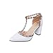 Produktbild La Nuova Primavera, Spesso Con I Tacchi Alti Sono Rivetti Sandali.,White,Eu34,Cn35
