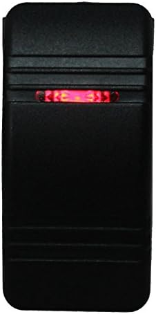 Heart Horse Keyfobworld 12V Car Boat Carling Rocker Switch LED Light SPST ON-OFF Waterproof Marine 3 Red