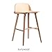 Produktbild JIANCHIN Chaise Haute En Bois, Fauteuil De Bar Tabouret Haut De MéNage En Bois Massif, Fauteuil De Bureau, 89cm