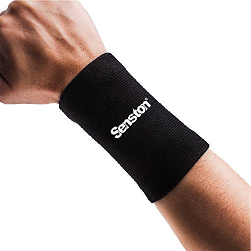 Senston Sports Armband Schweißband - Bereitstellung feste Unterstützung für schwache Handgelenk, Handgelenk Verstauchungen und Zerrungen - Basketball Badminton Tennis Fitness Alle Sportarten