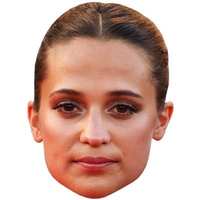 Preisvergleich Produktbild Alicia Vikander Maske aus Pappe
