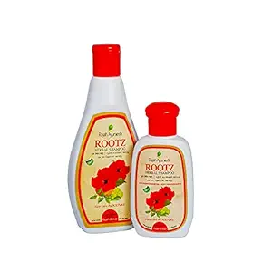 Rajah Ayurveda ROOTZ Shampoo 100ml and 200ml combo ? |Royal Ayurvedic Treatment for your Hair with Goodness of Hibiscus, Brahmi, Neem and Shirakakai| Paraben Free|