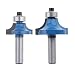 Produktbild Fenteer 2x Trim Router Bit, 8mm Schank Fräser Holzfräse Holzschneider Werkzeug