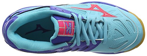 Más Barato Mizuno Lightning Star Z2 Jr, Zapatillas de Deporte Interior
Chica, Turquesa (Capri/Diva Pink/Dazzling Blue), 36 1/2 EU Especial
