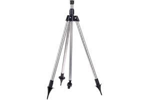 GNCGARDEN Trépied de Support pour système d'irrigation de Jardin 1/2" pour l'irrigation de pelouse et buisson dans la Cour ou Le Jardin. Trépied de Support avec 1,2m de Hauteur et avec Rose ½'' Femelle