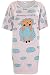 Ladies Nighty Wear Lamb-L-Pnk One Size