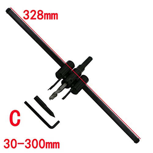 MagiDeal verstellbarer Kreisschneider mit Arbeitsbereich – 30-300mm - 6