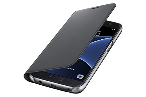 Samsung Flip Wallet - Funda Oficial Galaxy S7  Color Negro- Versi  n espa  ola