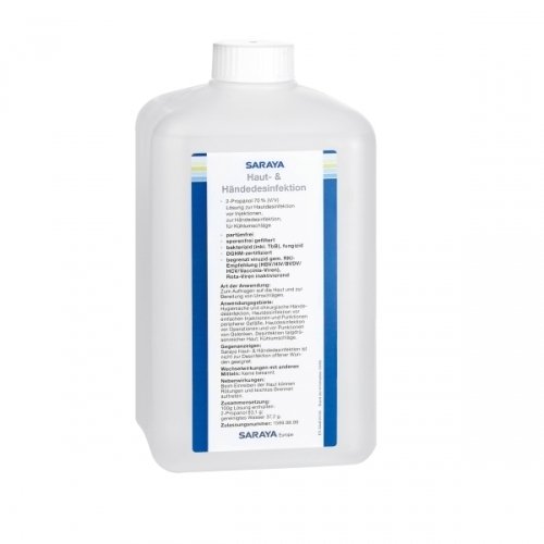 Preisvergleich Produktbild SARAYA Haut- und Händedesinfektion, 1 Liter - Hautdesinfektion
