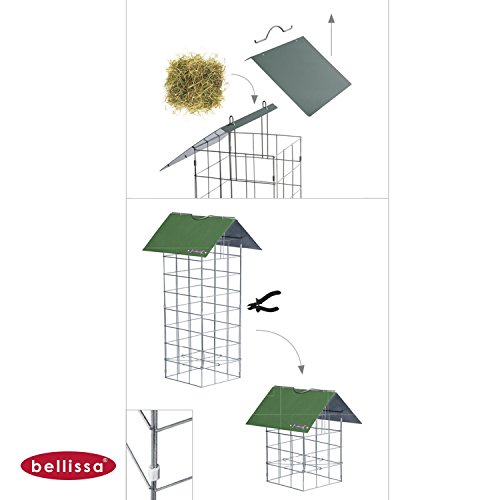 Bellissa Heuraufe Heukrippe für Nager Kaninchen Meerschweinchen - 2
