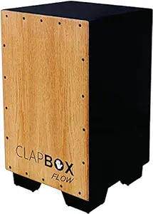 Clapbox Cajon CB02 Flow -Black, Oak Wood (H:50 W:30 L:30) - 3 Internal Snares