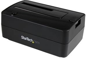 StarTech.com Station d'Accueil pour Disque Dur à 1 Baie USB 3.1 / eSATA vers SATA, Dock pour HDD USB 3.1 (10 Gbps), Dock pour HDD/SSD Externe 2.5/3.5" SATA III, Chargement par le Haut (SDOCKU313E)