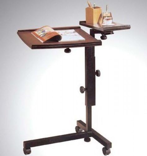 Adjustable Height Laptop Caddy (Espresso) (38H x 25.63W x 21D) by Asia Direct Home