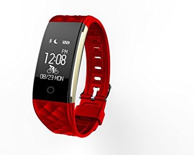Heart rate smart bracelet, S2 sports watch pedometer, waterproof healthy running, both men and women, with a message reminding. (RED)