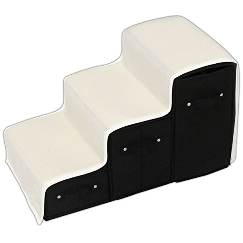 Non-Slip-Padded-Stair-Storage-Pet-Steps-SPS-55K-Black